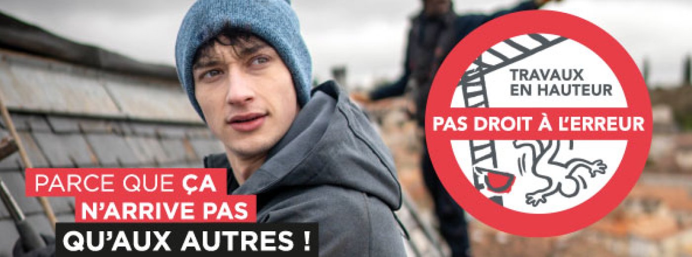 Travaux en hauteur, pas droit à l'erreur !